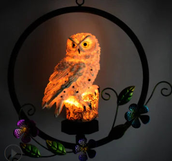 Owl Solar LED Garden Lamp