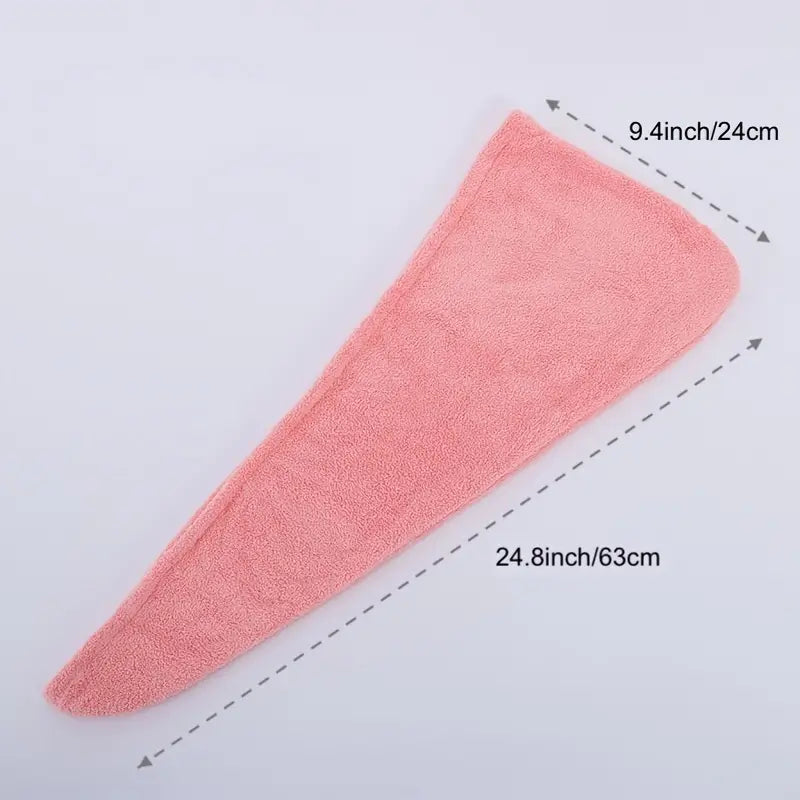 SoftTouch Coral Velvet Hair Towel