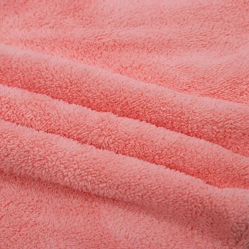 SoftTouch Coral Velvet Hair Towel