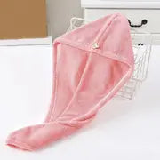 SoftTouch Coral Velvet Hair Towel