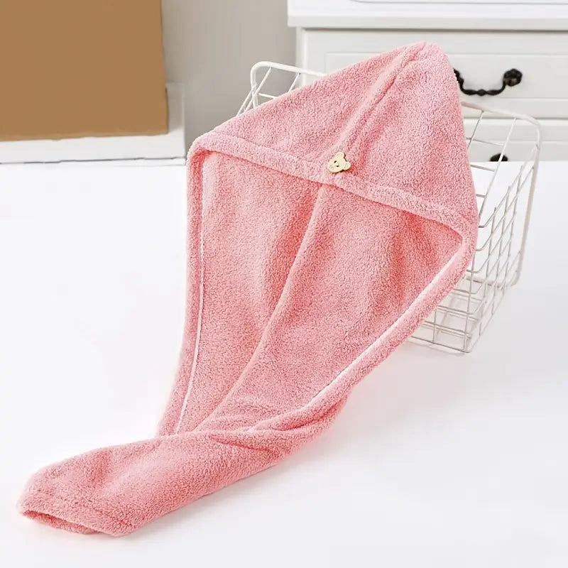 SoftTouch Coral Velvet Hair Towel