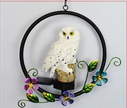 Owl Solar LED Garden Lamp